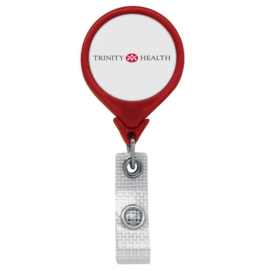 Anti-Microbial Jumbo Round Badge Reel- Polydome