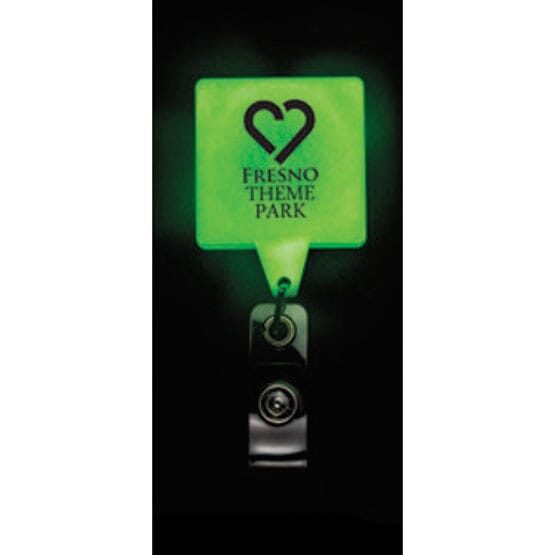 Glow In The Dark Jumbo Square Badge Reel- Chroma