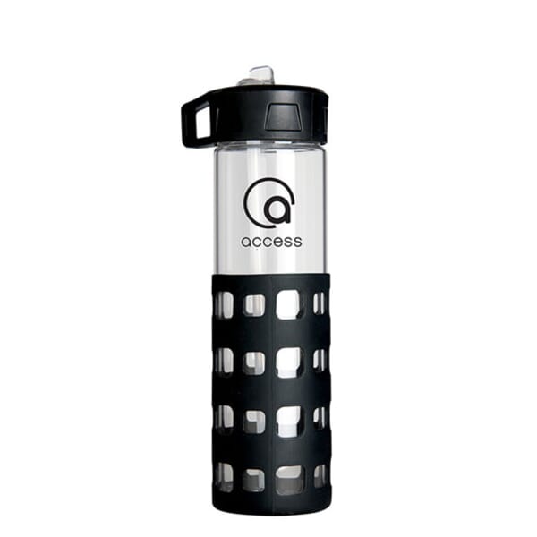 20 Oz. Sip-N-Go Glass Water Bottle