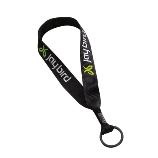 3/4" Polyester Key Chain With Crimp Split Ring