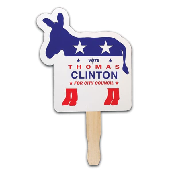Patriotic Hand Fan- Stock Donkey Graphics