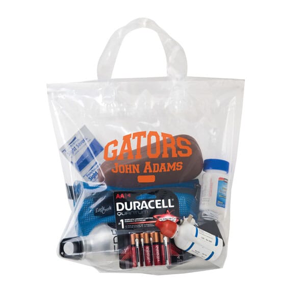 12" x 12" x 6" Security Approved Clear Soft Loop Shopper