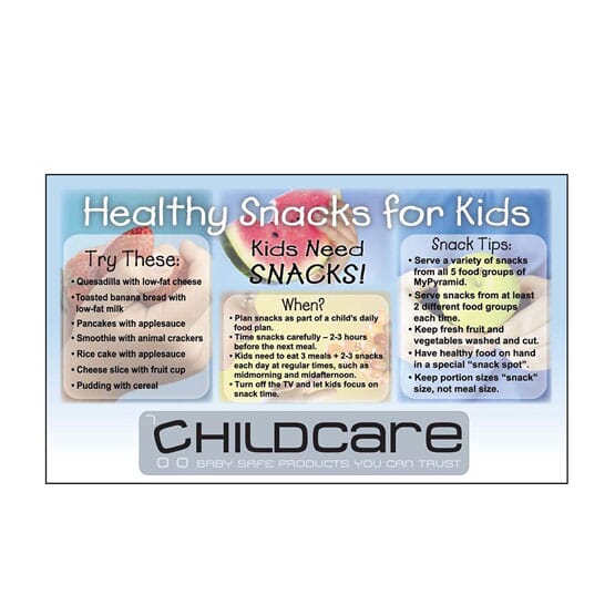 3 1/2" X 6" Healthy Snacks Mega-Mags™ Magnet