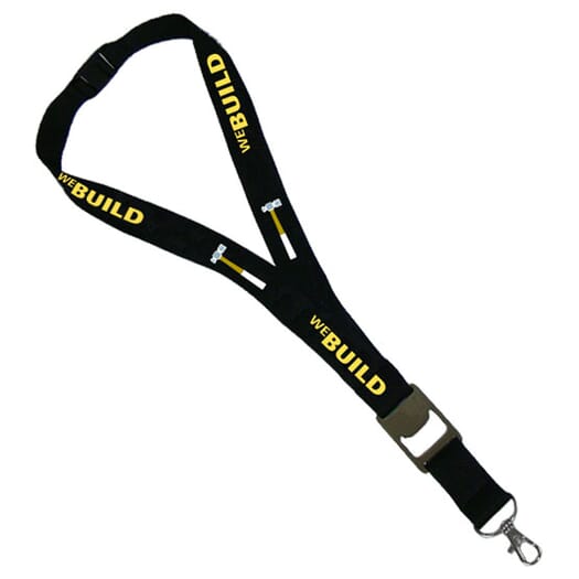 3/4" Heavy Weight Satin Lanyard With Bottle Opener and Lobster Clip