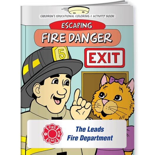 Fire, Escaping Fire Danger- Coloring Book