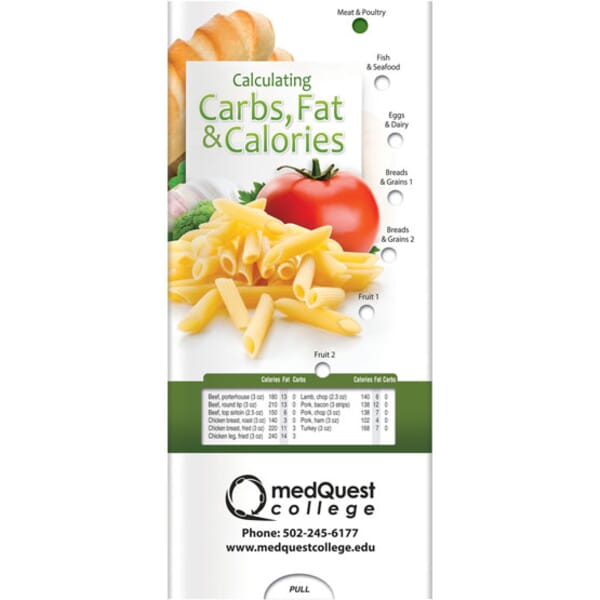 Pocket Slider- Calculating Carbs, Fat, And Calories
