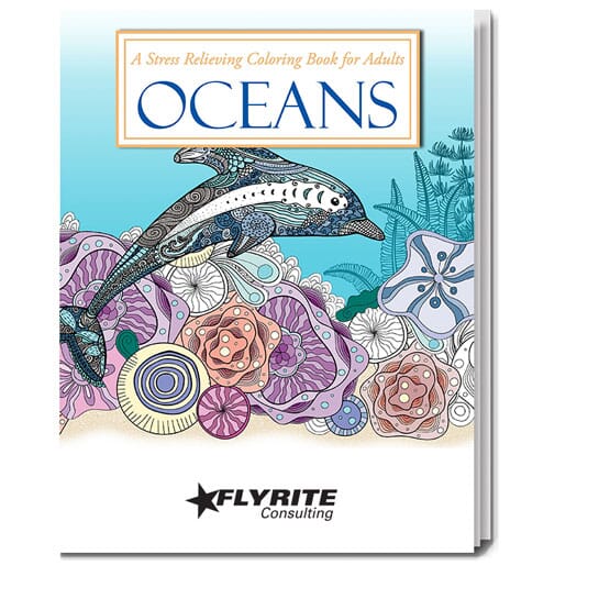 Oceans Stress Relieving Coloring Book For Adults