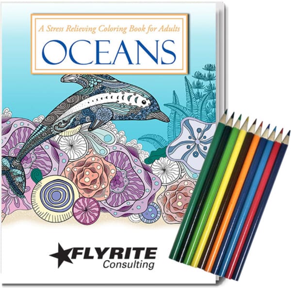 Adult Coloring Book Relax Pack- Oceans