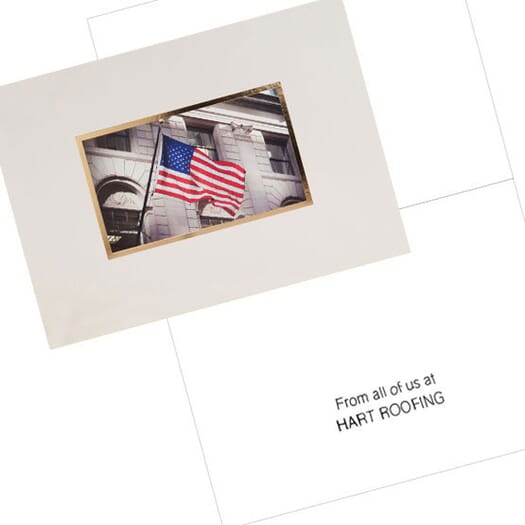 American Flag Note Card
