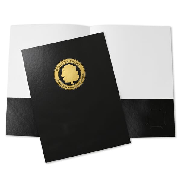 Small Qty Folders- 1 Color Foil - Classic Paperstock