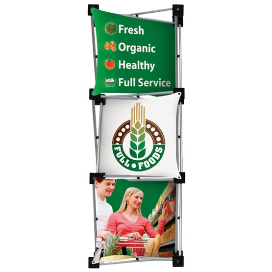 large stand up banner display