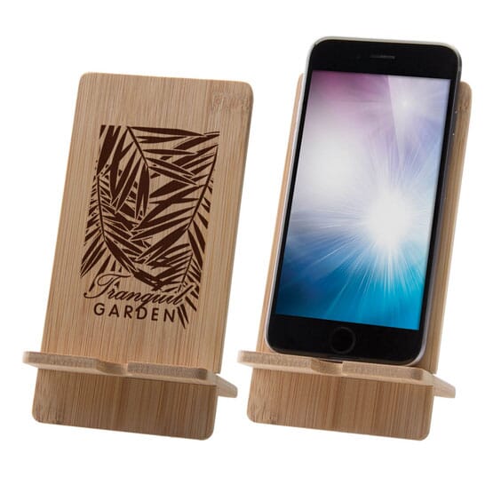 Bamboo Wood Cell Phone Stan