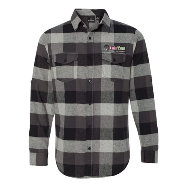 Burnside® Yarn-Dyed Long Sleeve Flannel Shirt-Men's