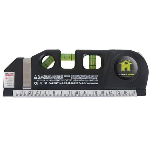 Laser Level With 8' Tape Measure
