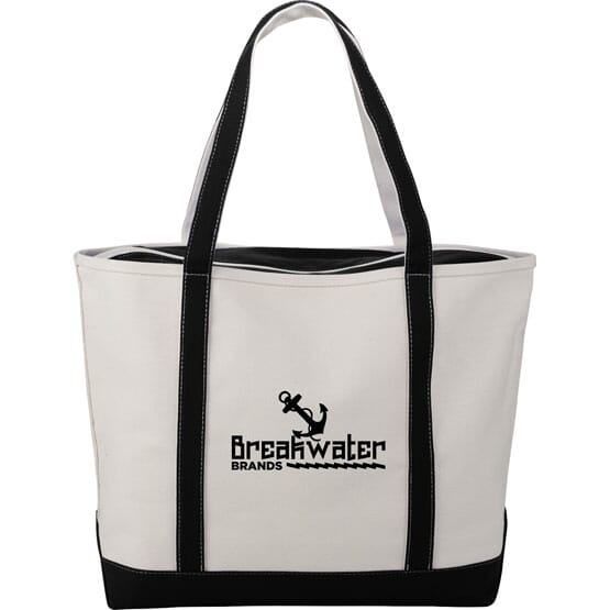Premium 24 oz Cotton Canvas Zippered Tote