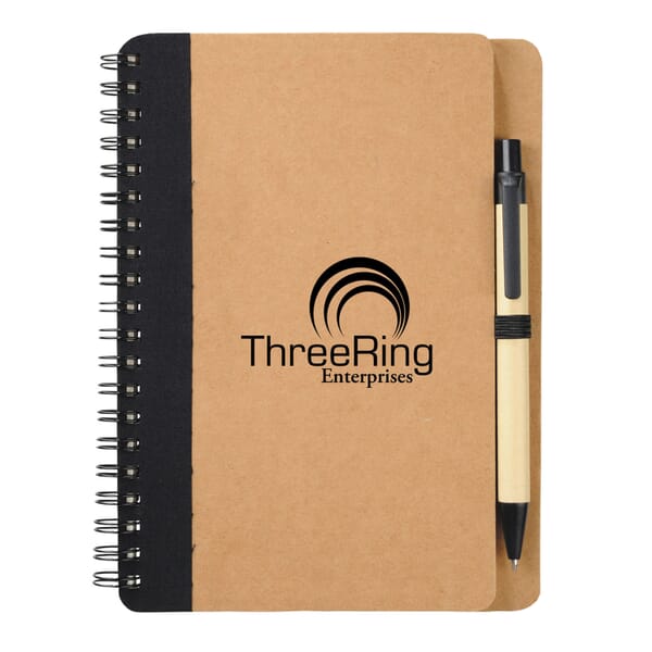 The Eco Spiral Notebook with Pen - 24hr Service
