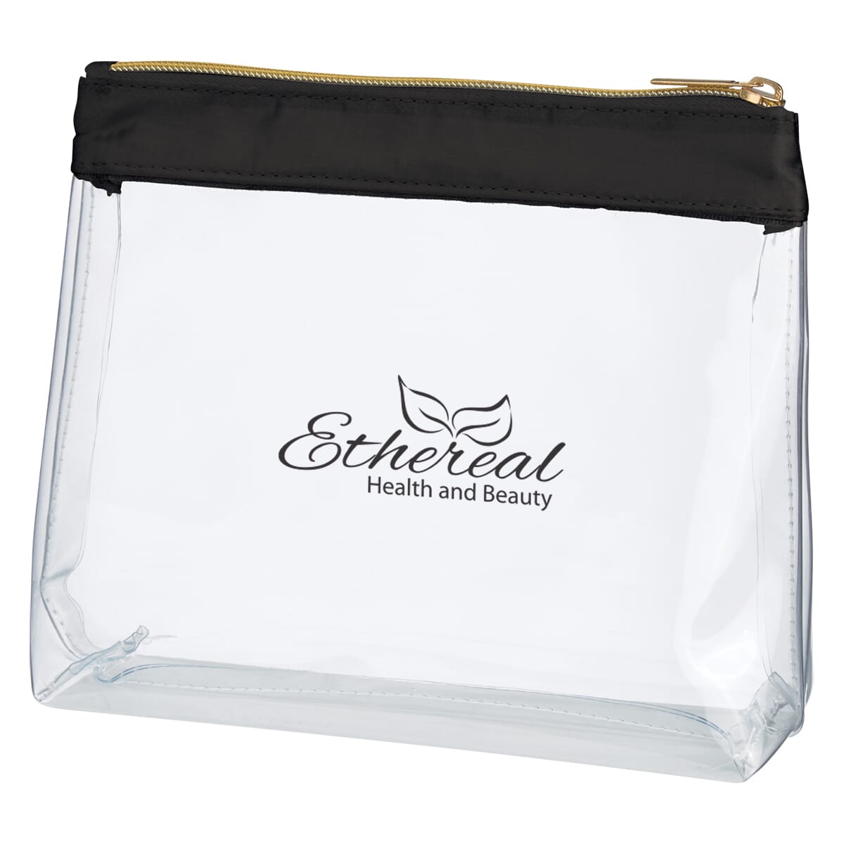 Sadie Satin Clear Cosmetic Bag