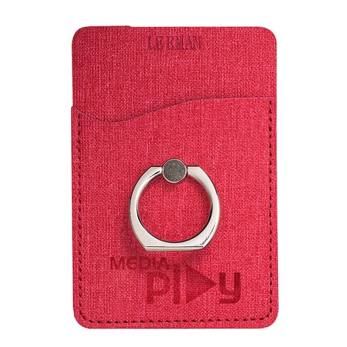 Leeman RFID Phone Pocket with Metal Ring Phone Stand