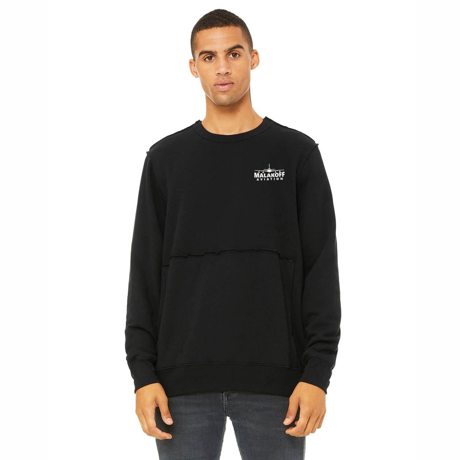 Bella + Canvas® Unisex Raw Seam Crewneck Pullover