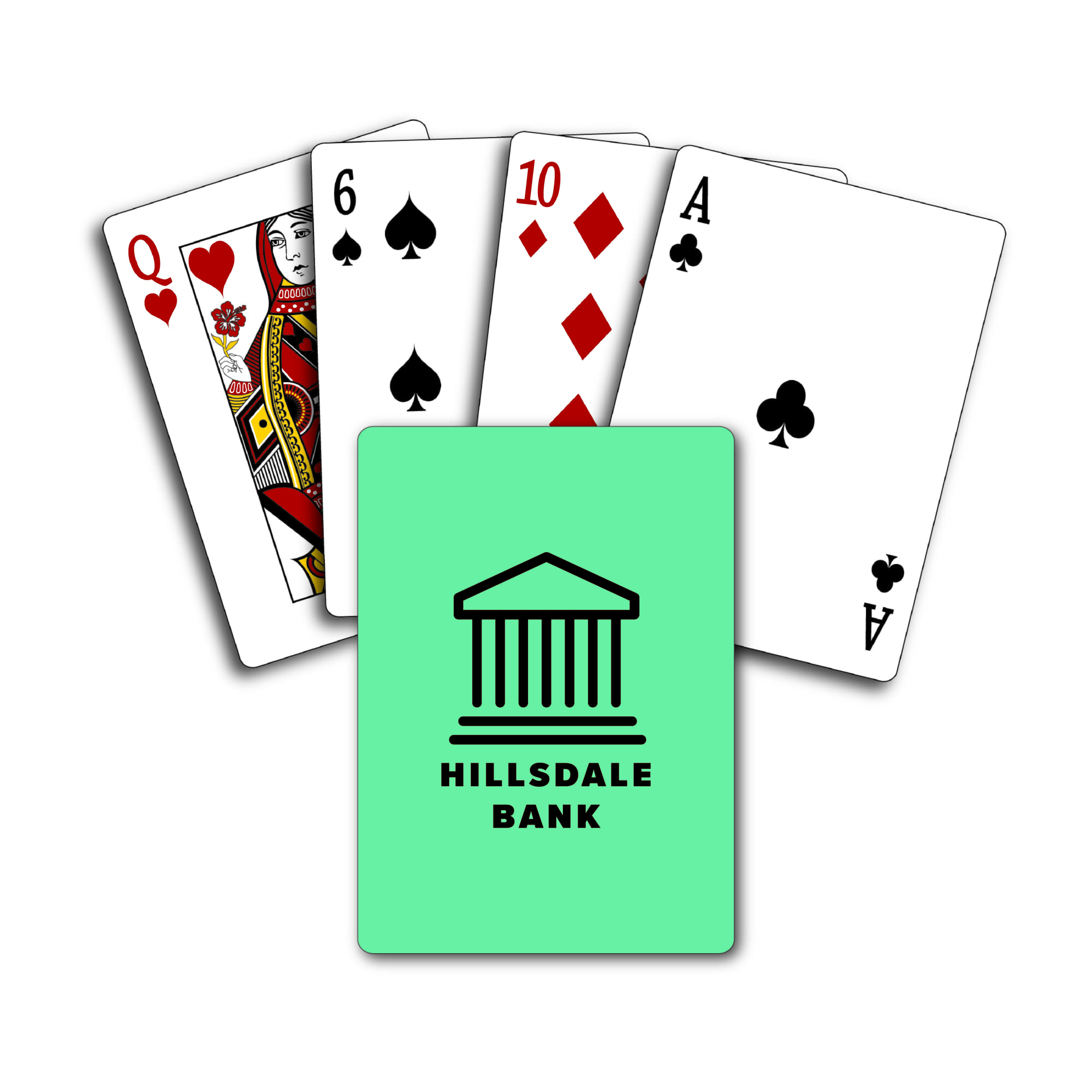 Playing Cards with Solid Backs
