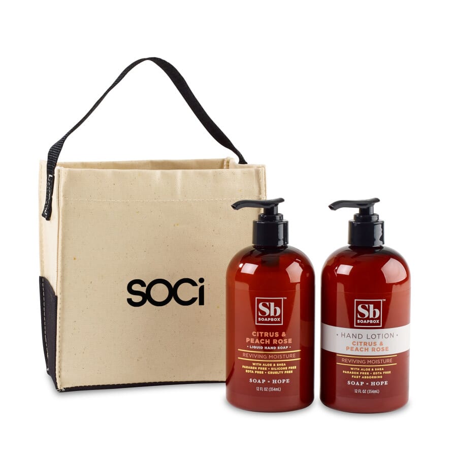Soapbox Cleanse & Soothe Gift Set with Soap and Lotion