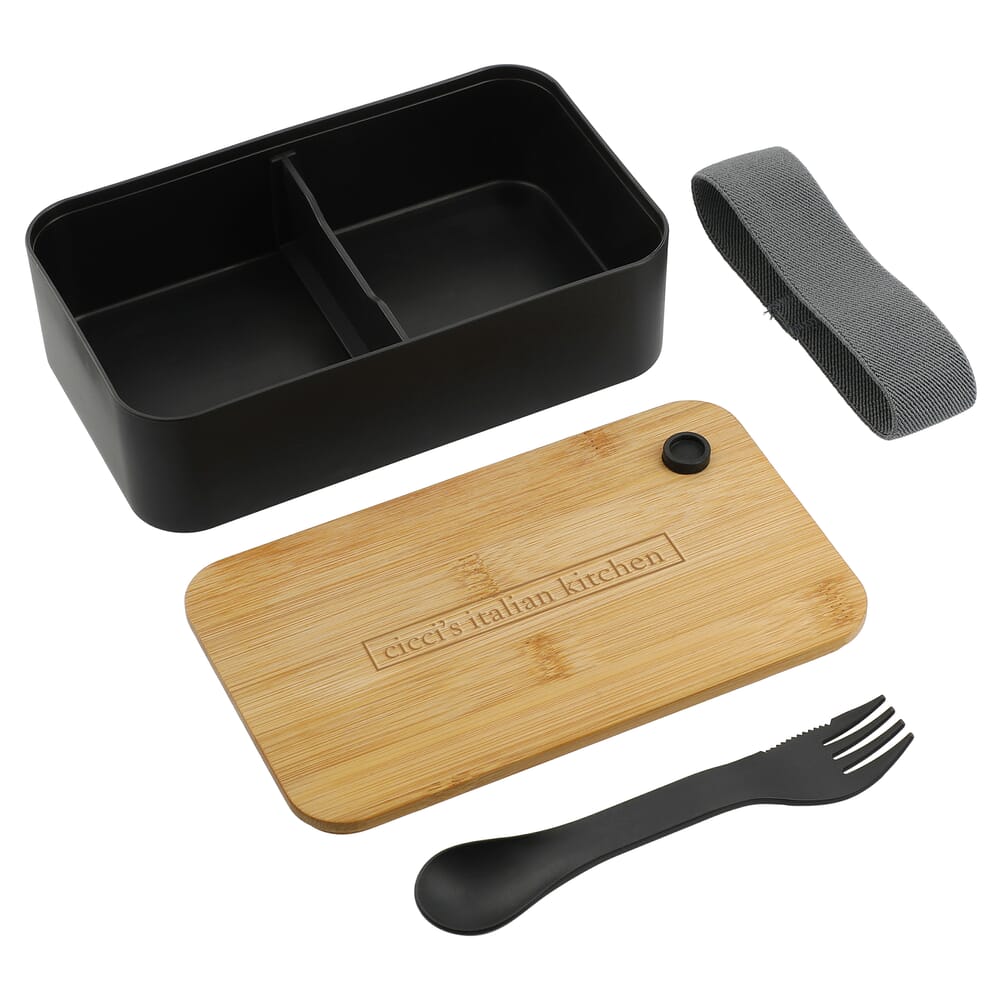 PLA Bento Box with Cutting Board Lid