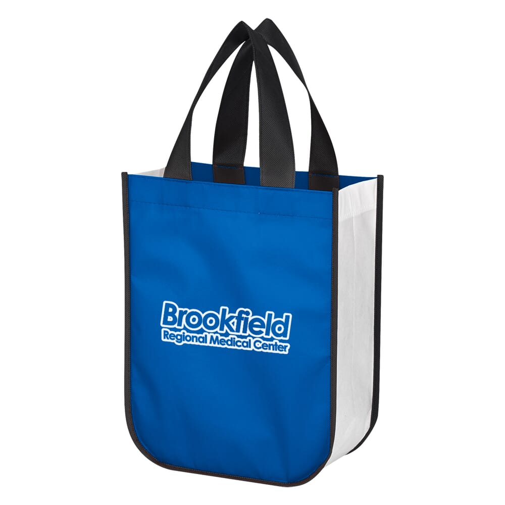 Non-Woven Shopper Tote Bag With 100% RPET Material