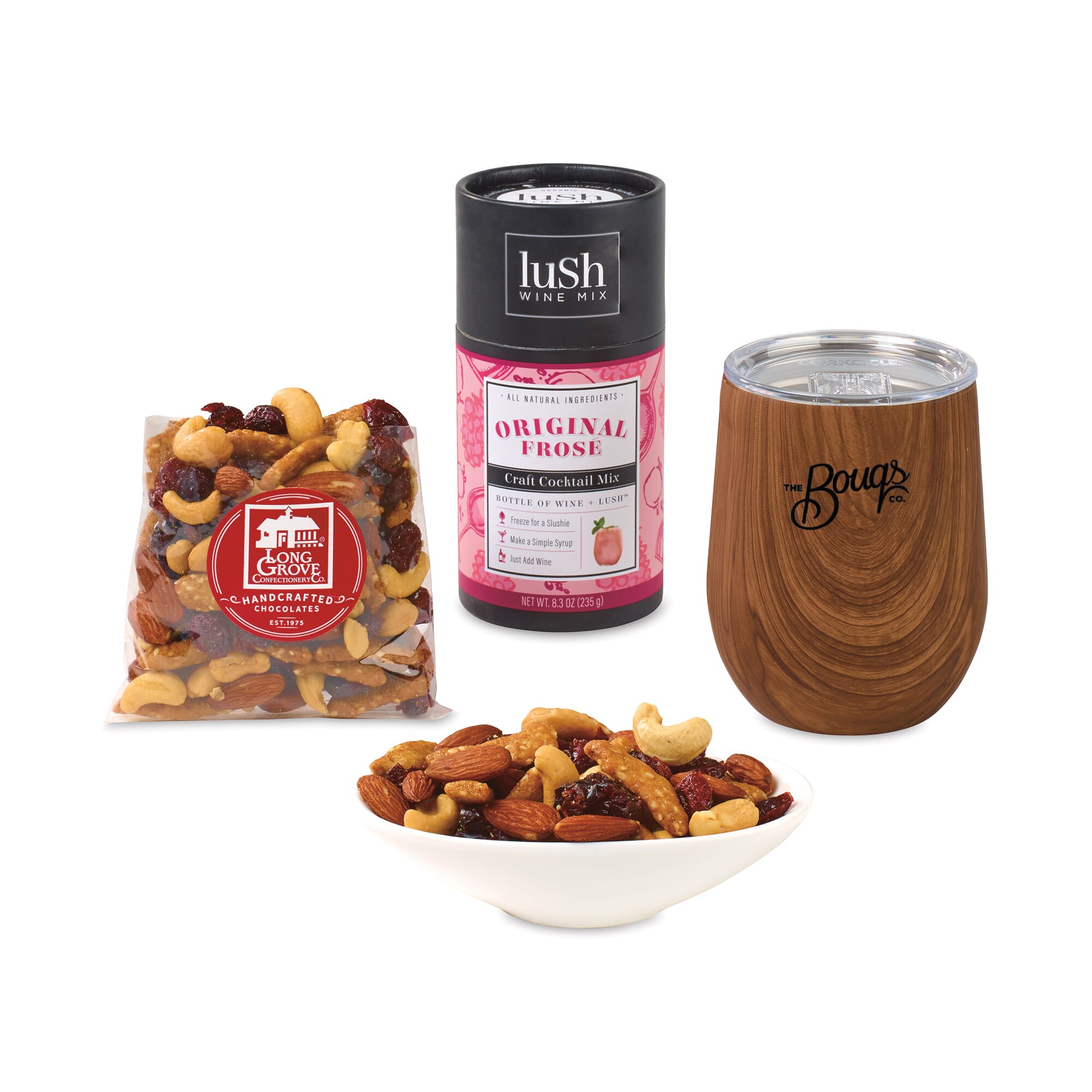 Corkcicle® Sip Rose & Snack Gift Set