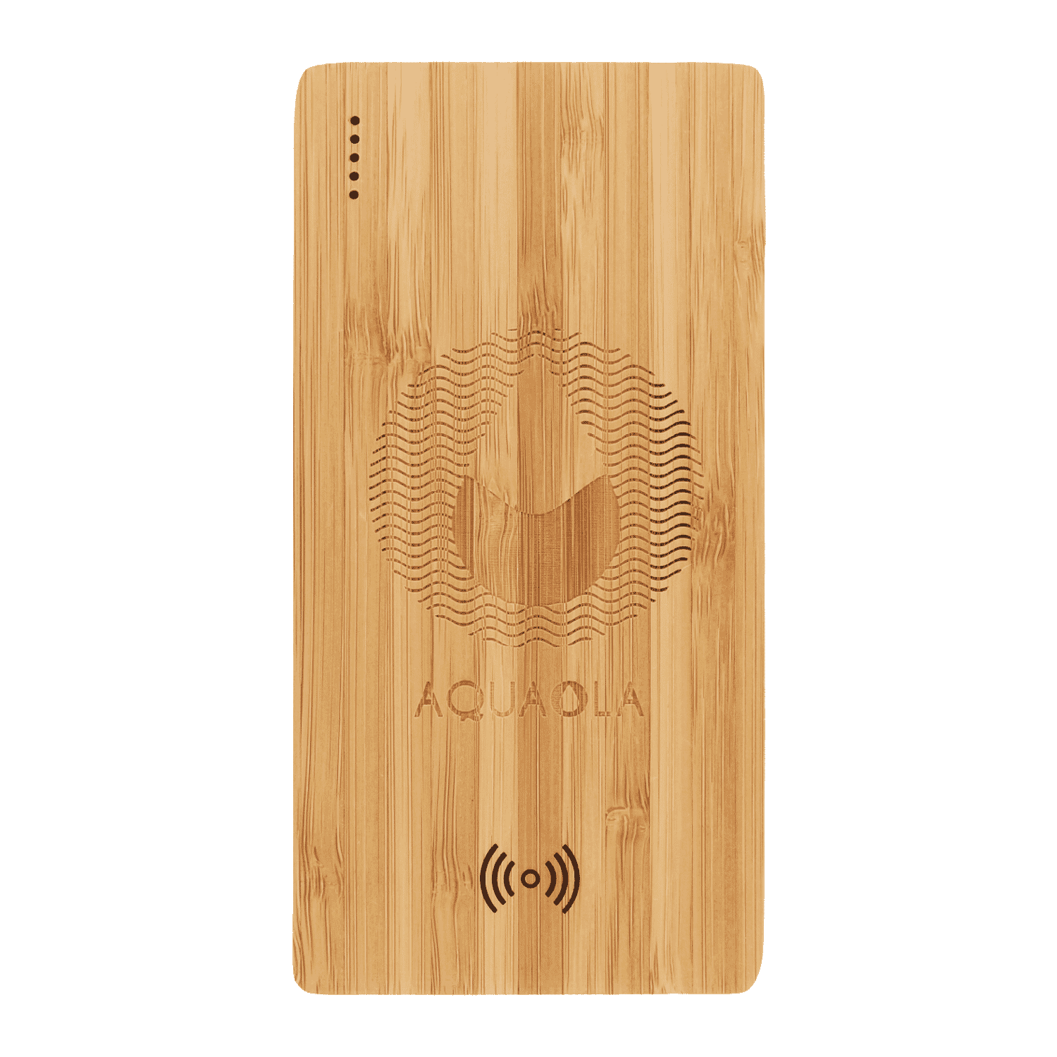 5000 mAh Plank Bamboo Wireless Power Bank