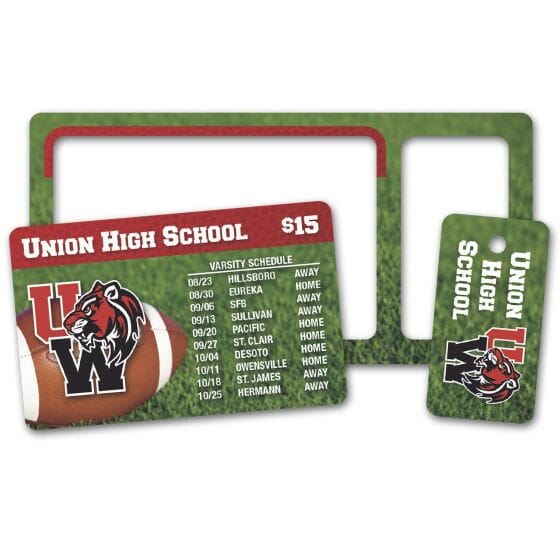 wallet calendar and key tag for sport teams