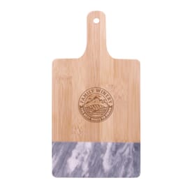 Black Marble &amp; Bamboo Cutting Board