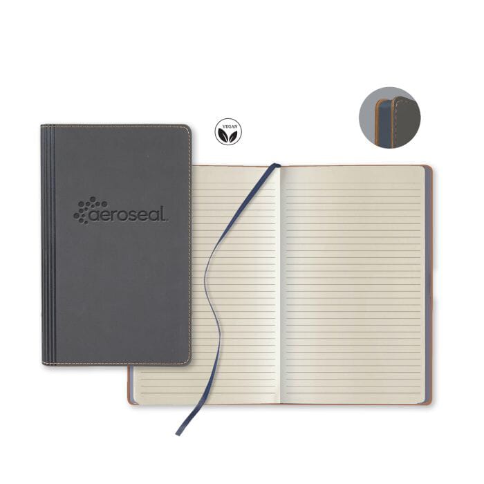 Vegan Mid Size Ivory Lined Journal