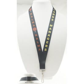 1" Digitally Sublimated Lanyard w/ Sewn on Breakaway