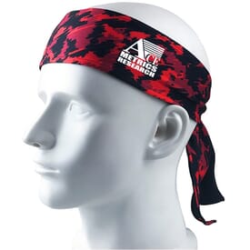 Antimicrobial tied headband