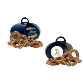 Biens Chocolate Centerpieces® Petite Tulip Box with Chocolate-Covered Pretzels