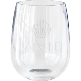 12 oz Symglass Clear Stemless Wine Glass