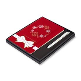 Moleskin® Hard Cover Holiday Notebook and GO Pen Gift Set