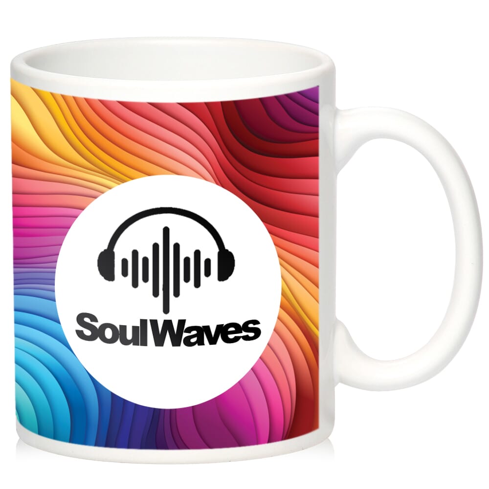 11 oz Full Color Glossy Custom Photo Mug