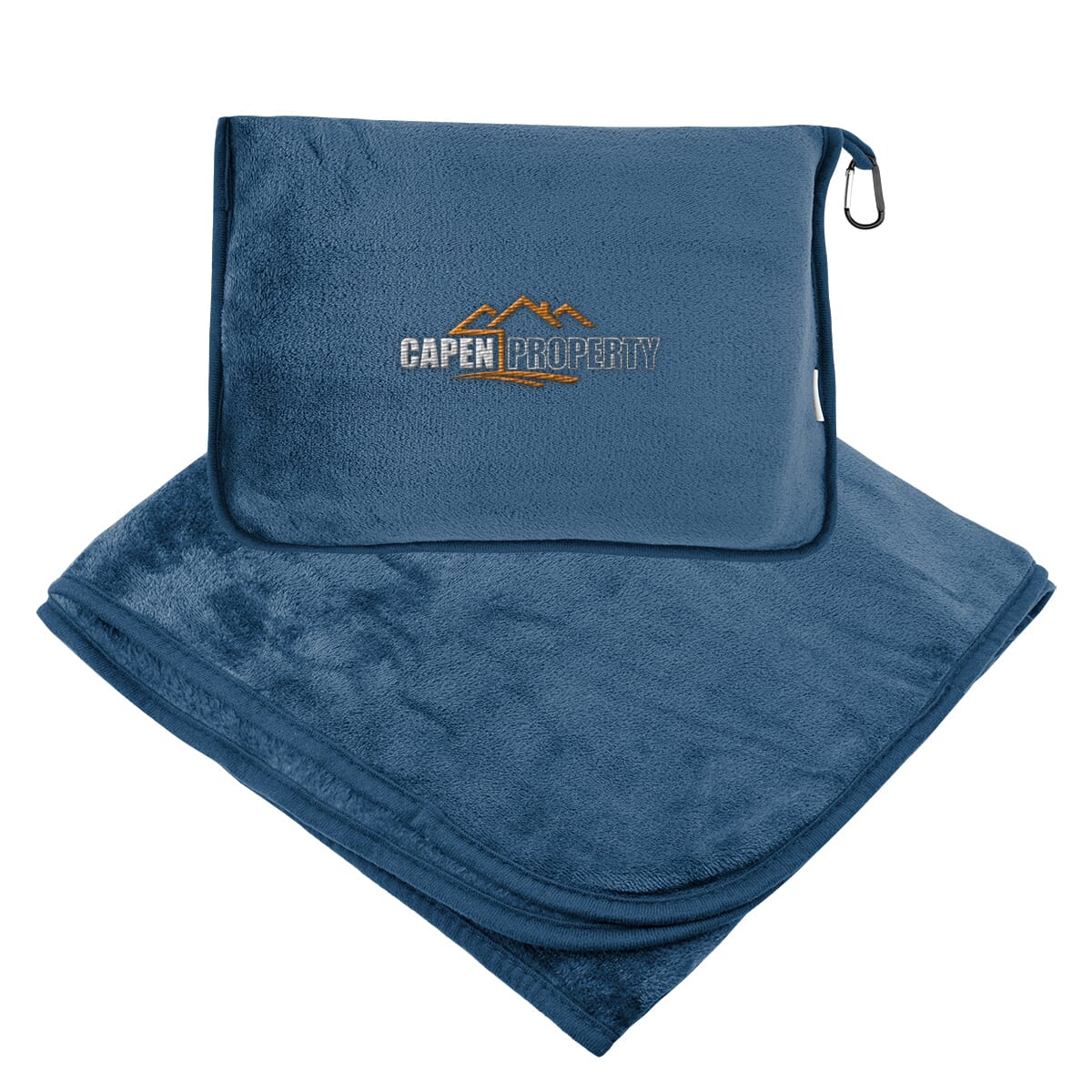 En Route rPET Travel Blanket with Trolley Pillow Pouch