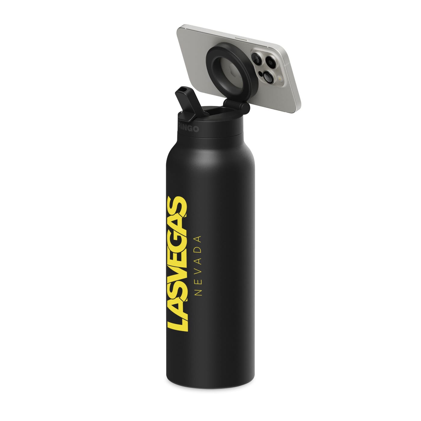 24 oz RINGO Pro Water Bottle with Magnetic Booster Ring