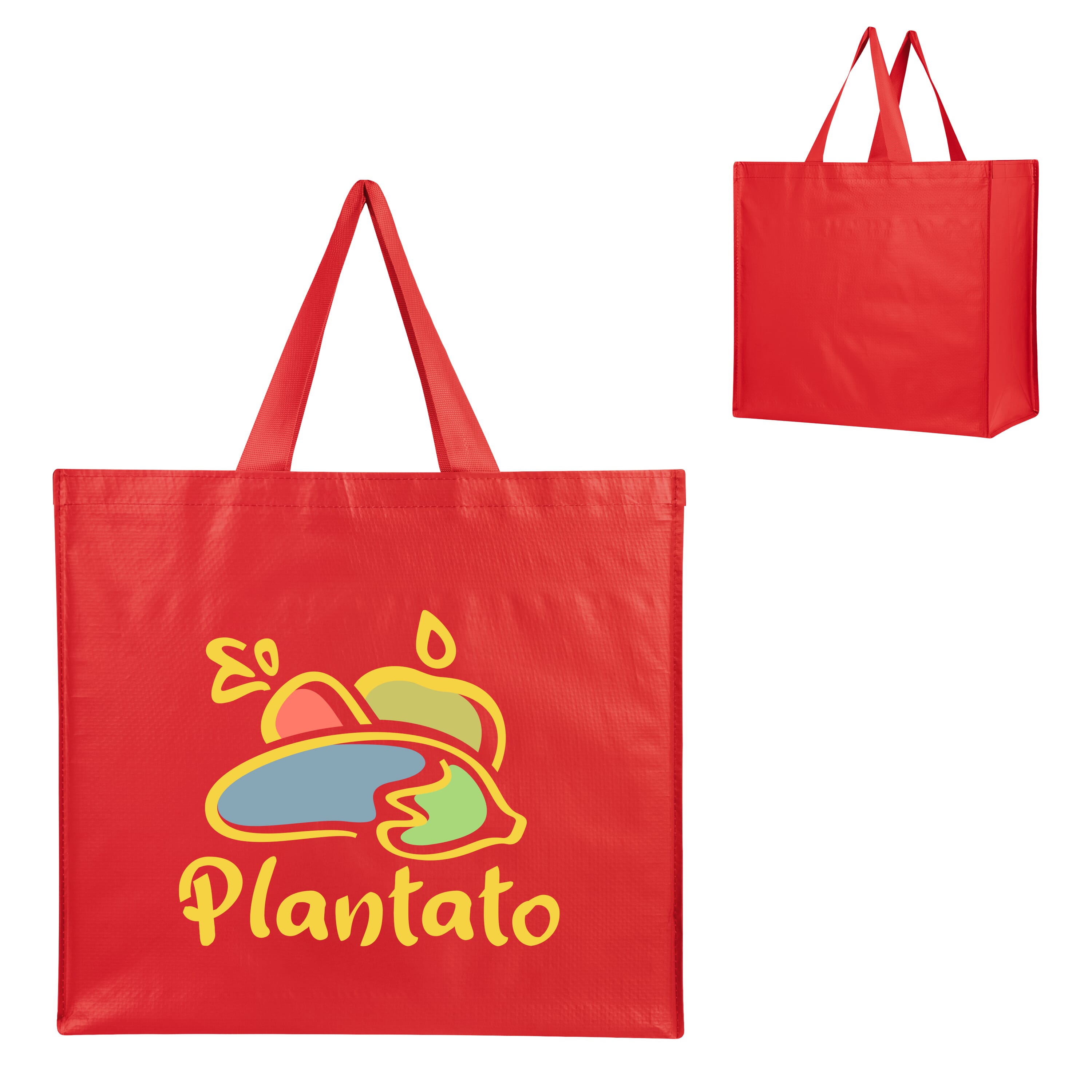 Harvest Haul Recycled Non-Woven Shopper Tote Bag w/ Colorbrite