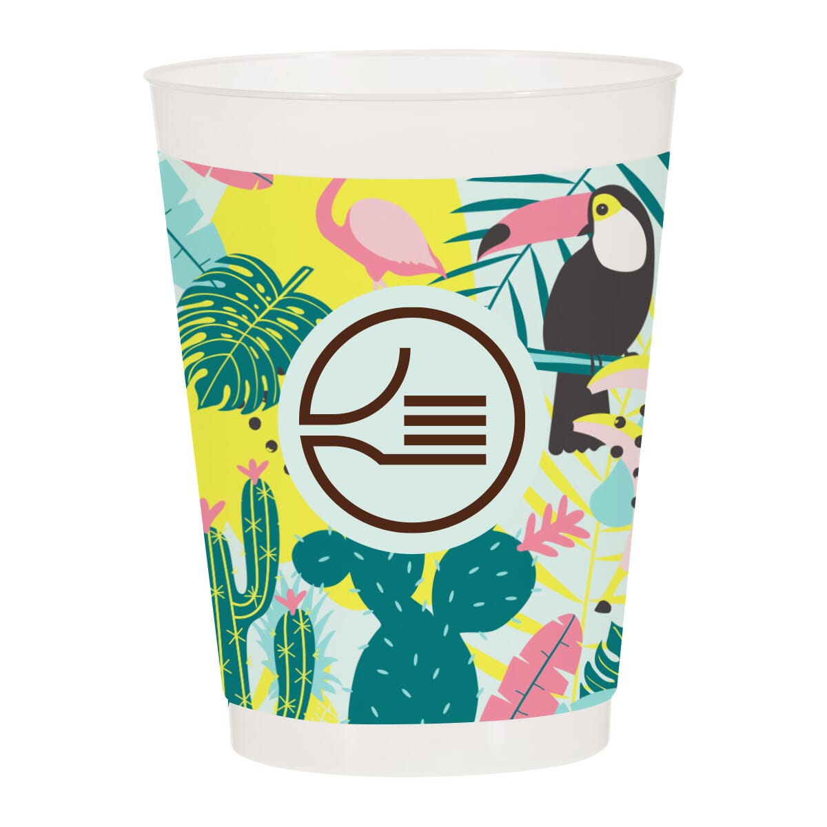 16 oz Full Color Frost Flex Stadium Cup