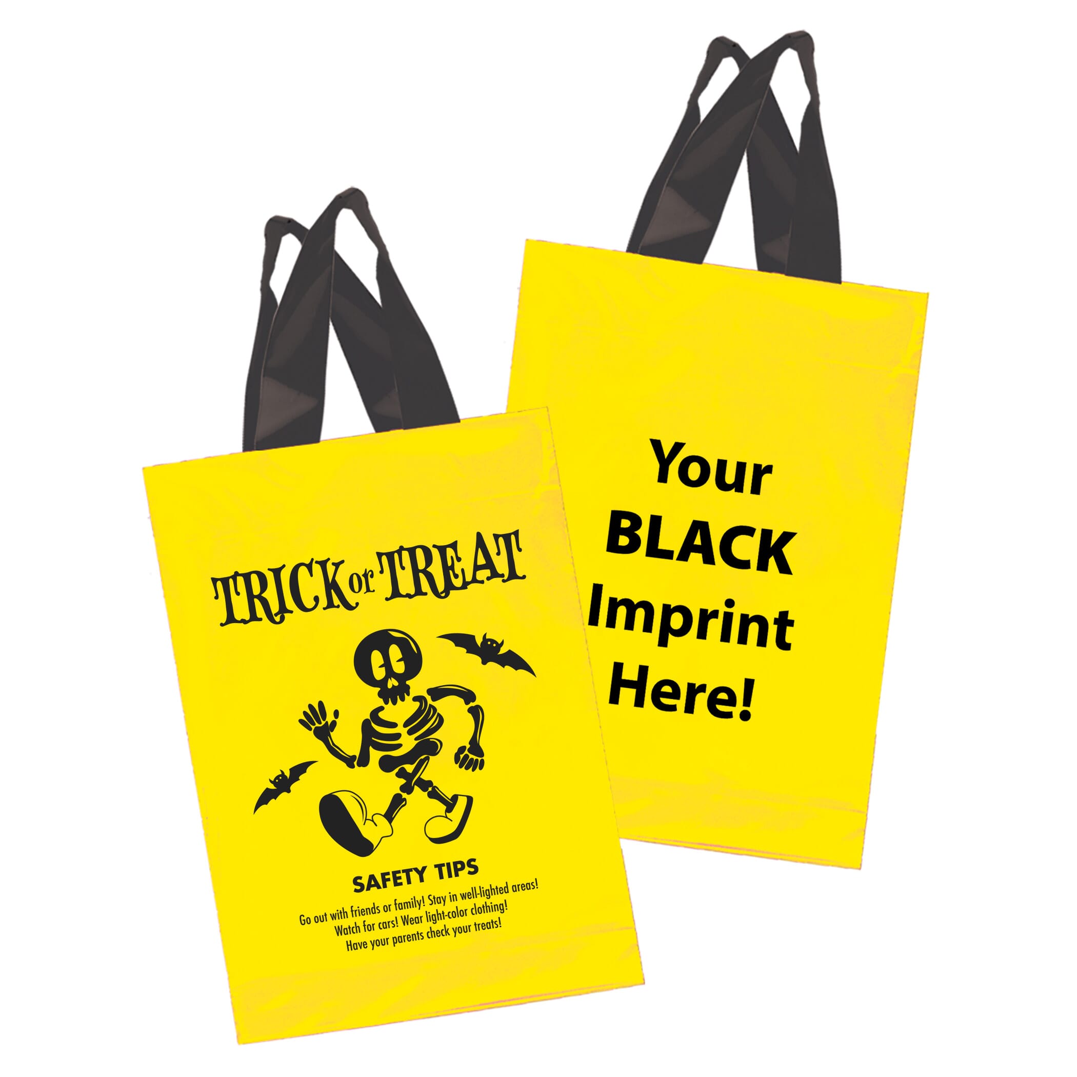 Halloween Soft Loop Shopper Bag- Skeleton & Safety Tips