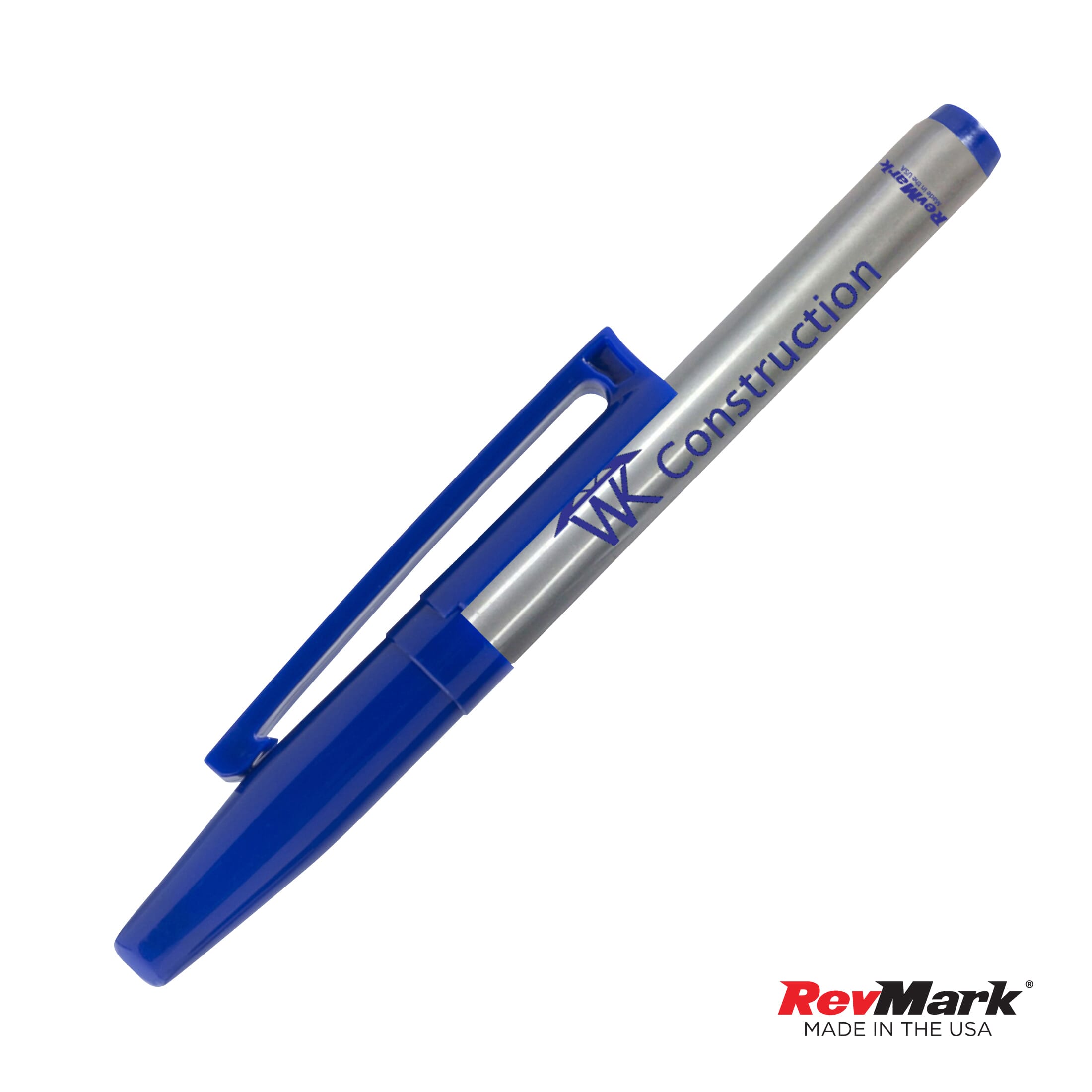 Revmark® Silver Barrel Industrial Permanent Marker w/Clip