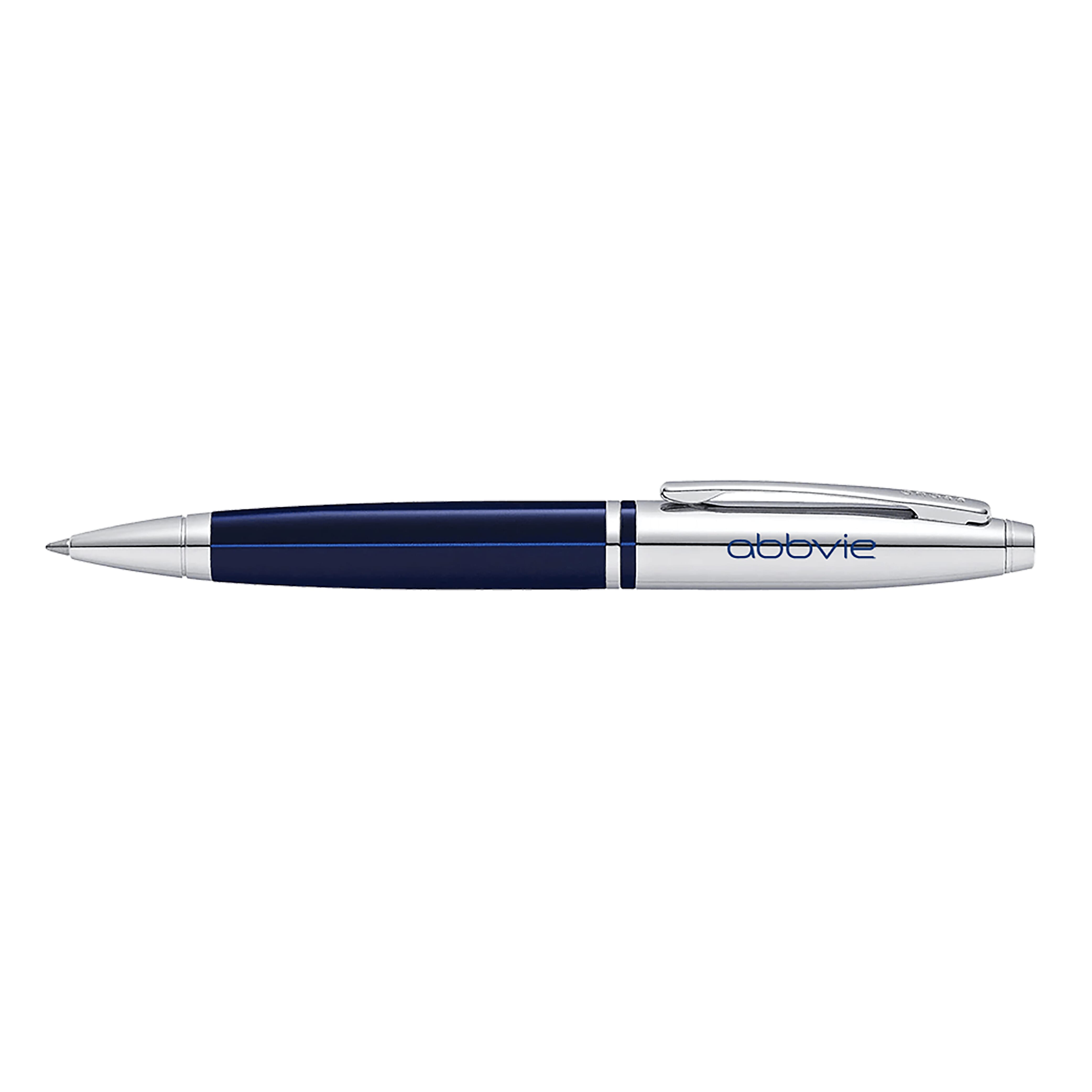 Cross Calais Ballpoint Pen- Chrome & Blue Lacquer