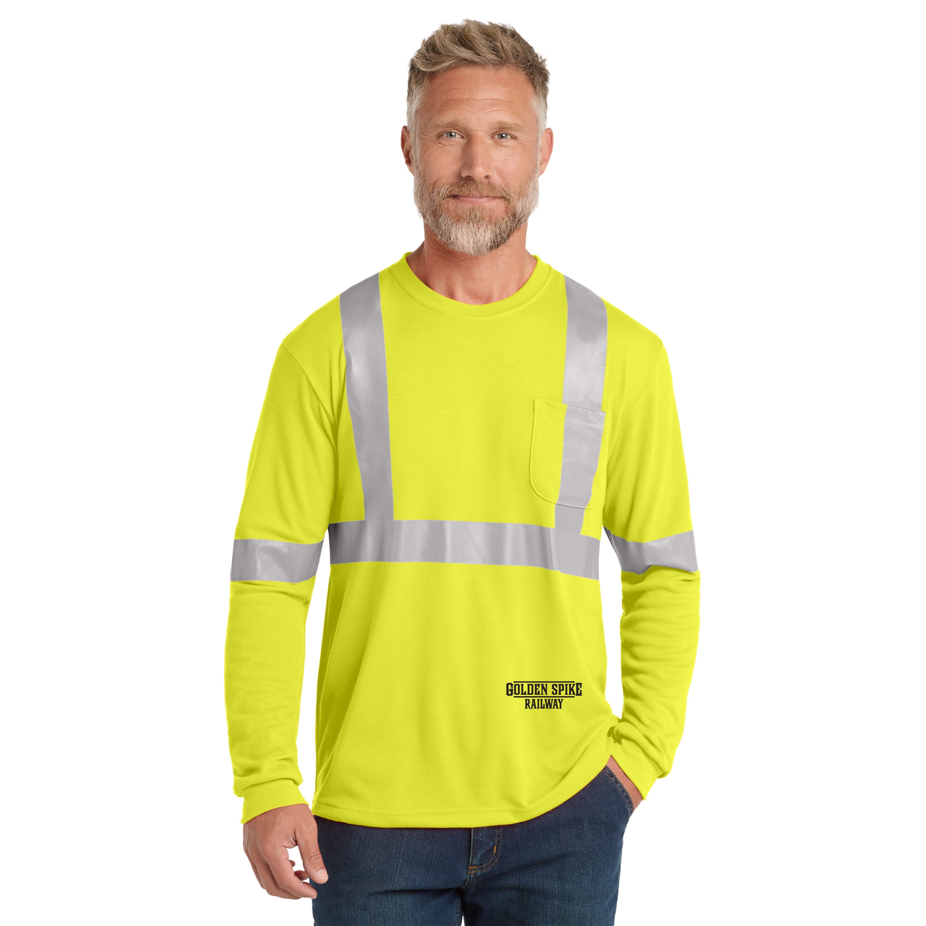 CornerStone® ANSI 107 Class 2 Long Sleeve Safety T-Shirt