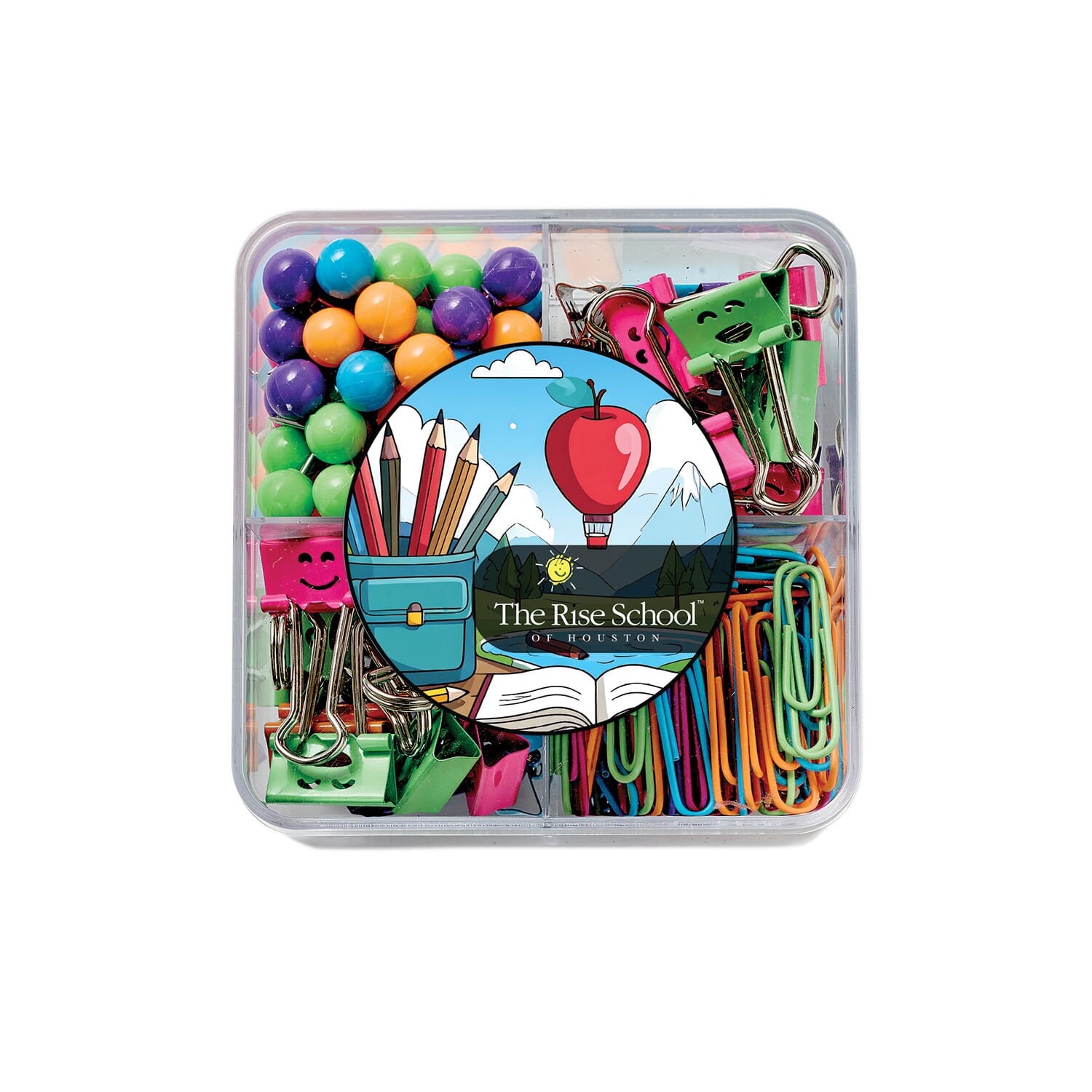 Supply Line® Square Clips & Pins Set Neon