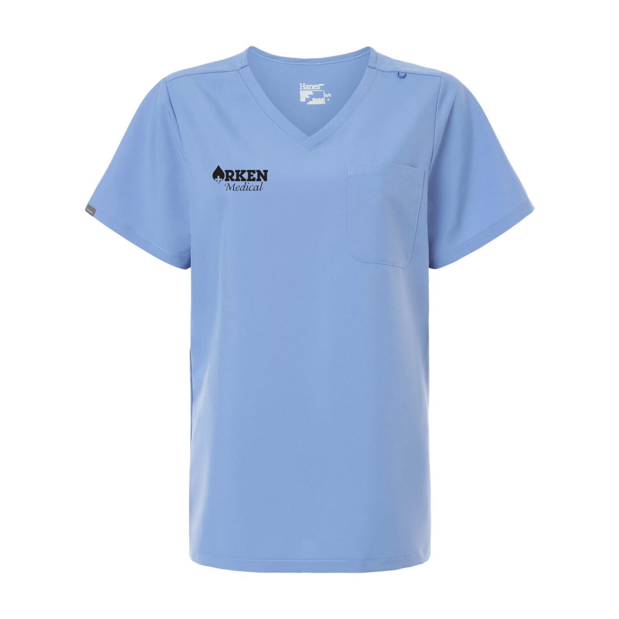 Women's Hanes V-Neck 1 Pocket Scrub Top
