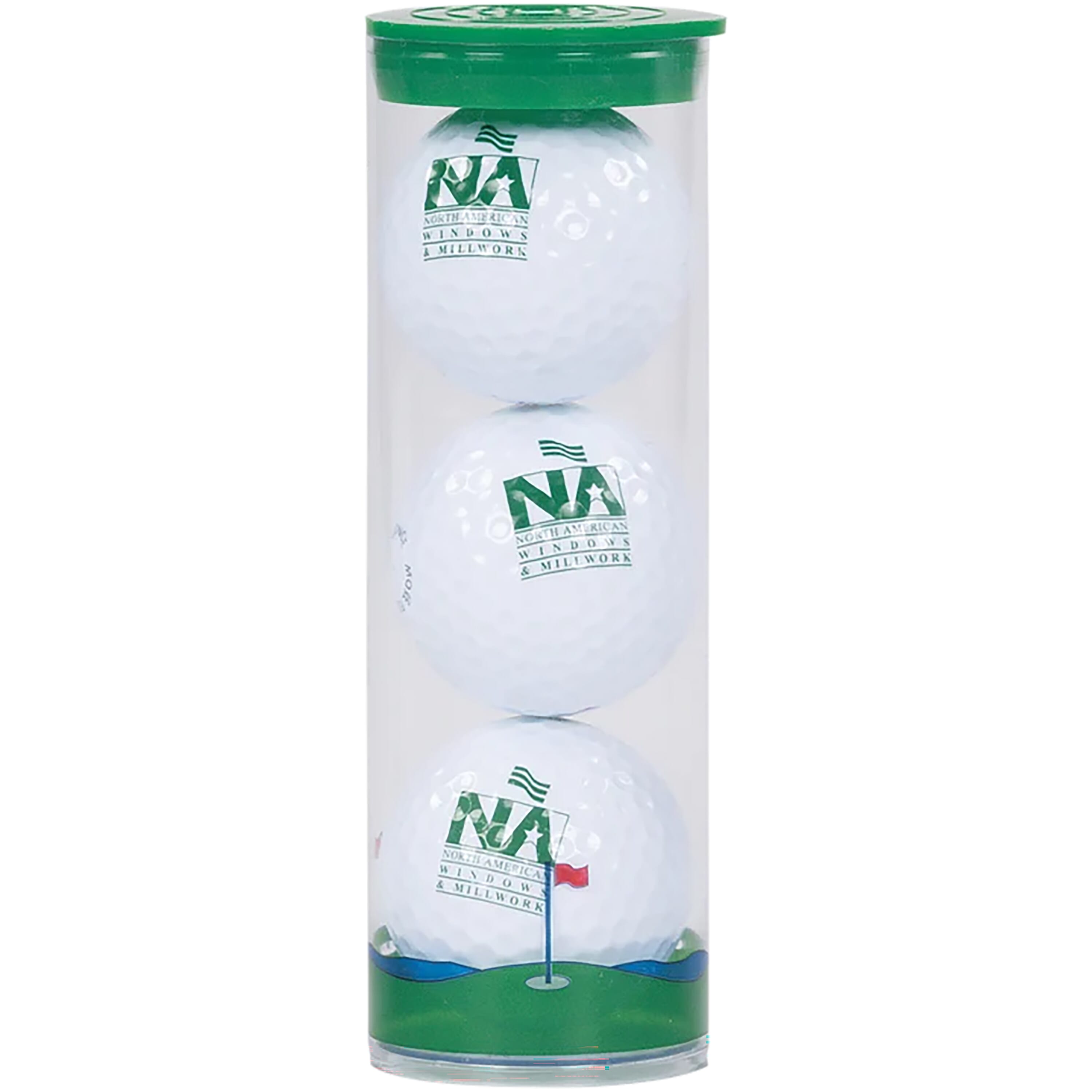 3 Ball Clear Tube with Callaway Golf Balls