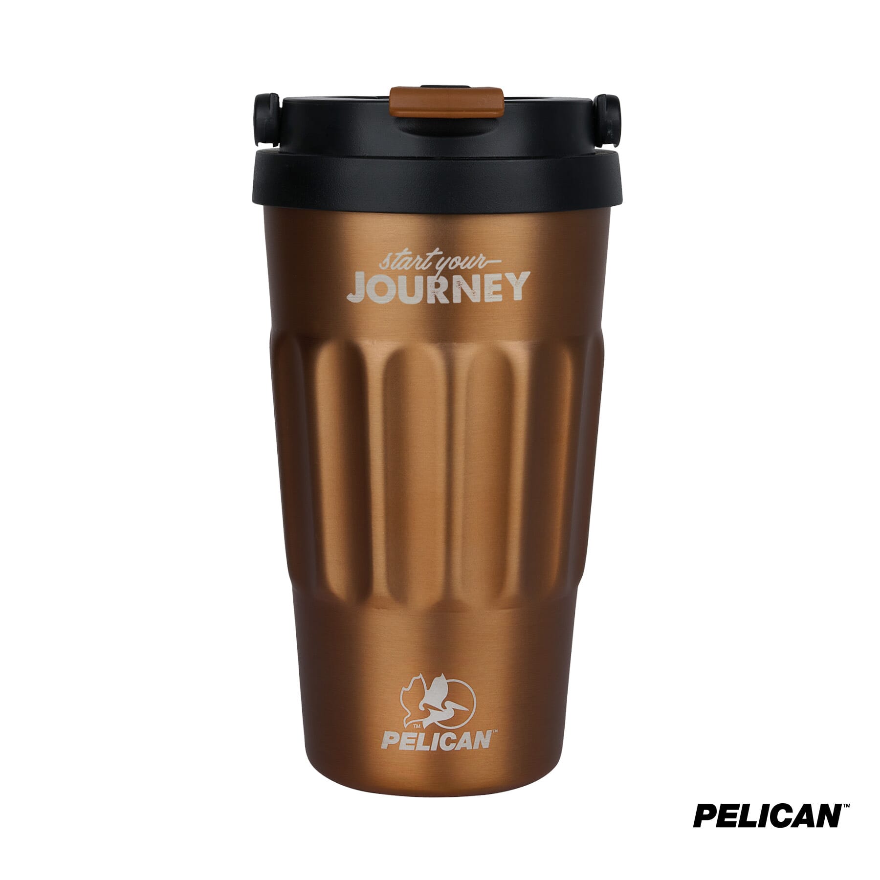 17 oz Pelican Dayventure™ Recycled Double Wall Stainless Steel Handle Lid Travel Tumbler